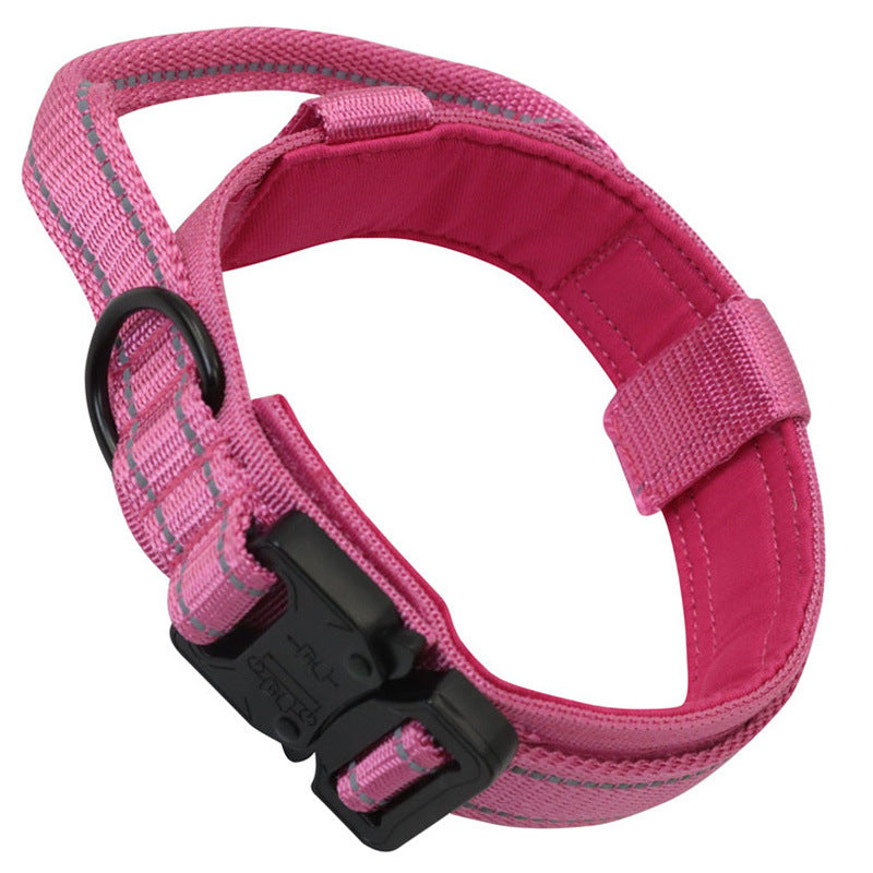 KFX-9226301 Adjustable Nylon Dog Leash for Large and Medium Dogs - Monochrome Colors Available