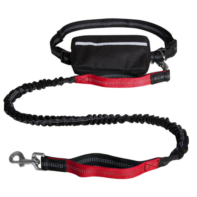 KFX-9229885 Reflective Nylon Retractable Hands-Free Dog Leash in Multiple Colors
