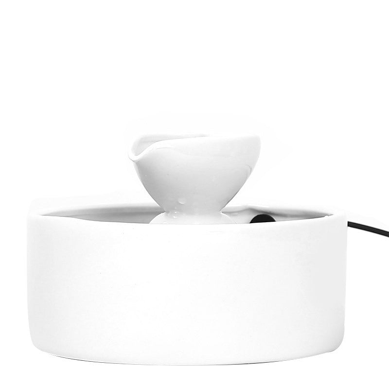 KFX-9230269 Ceramic Automatic Circulating Water Bowl Fountain for Cats - 920ML Capacity