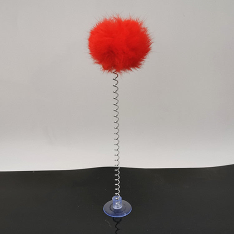 KFX-9236669 Plush Bell Ball Cat Toy in Multiple Colors - Soft Bite-Friendly Design, 23CM