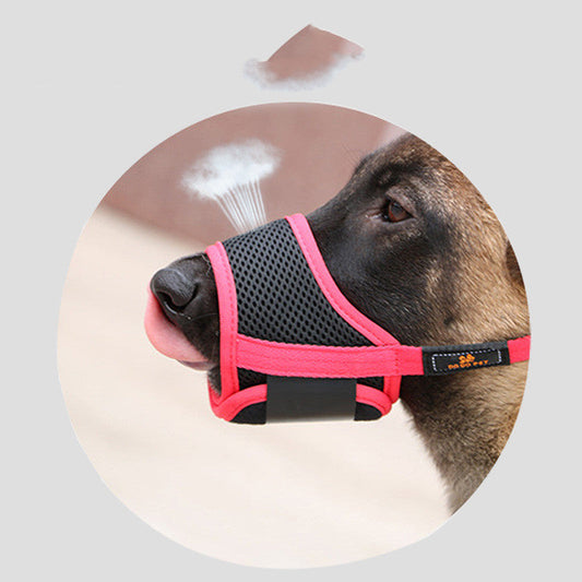 KFX-9239101 Dog Mouth Cover for Small and Large Pets - Anti-Bite, Anti-Bark, Adjustable Cloth Design in Various Colors