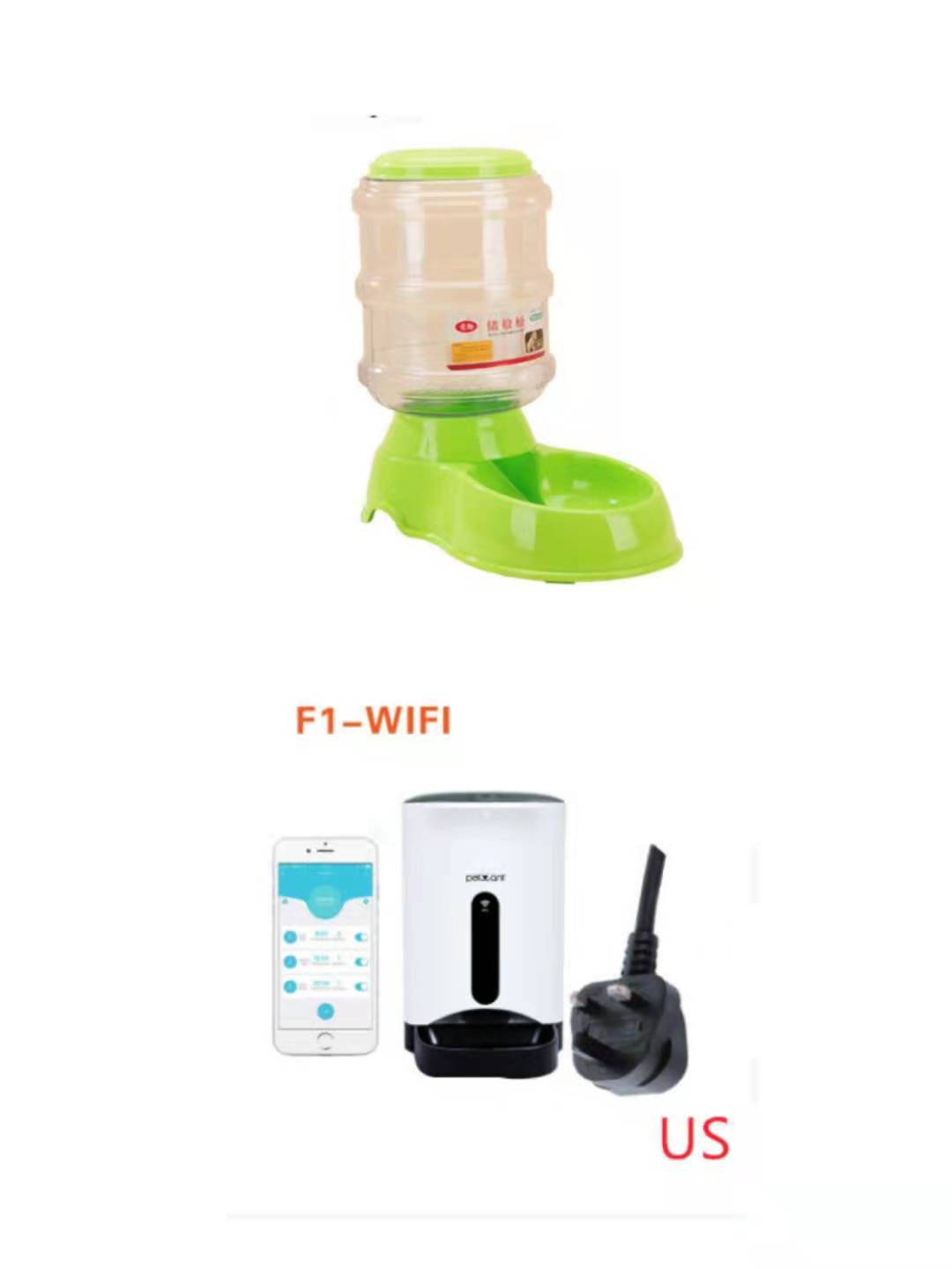 KFX-9239613 Automatic 3.5L Pet Feeding and Drinking Station for Cats and Dogs