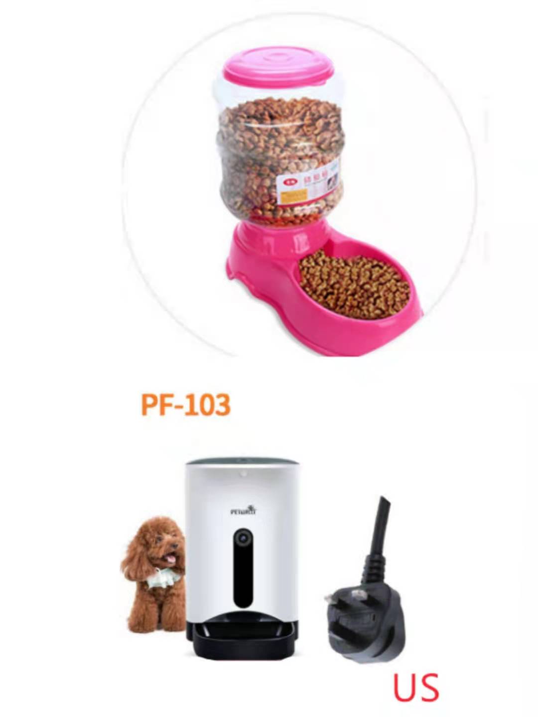 KFX-9239613 Automatic 3.5L Pet Feeding and Drinking Station for Cats and Dogs