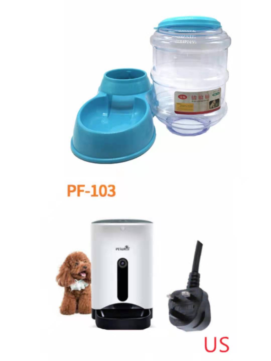 KFX-9239613 Automatic 3.5L Pet Feeding and Drinking Station for Cats and Dogs