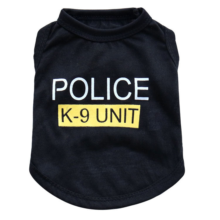 KFX-9241405 Casual Cotton Vest for Dogs in Blue, Black, Green, and Pink - Spring and Summer Wear