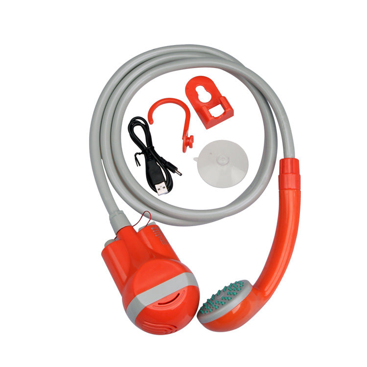 KFX-9243453 Portable Outdoor Electric Shower with Automatic Water Feeding - Compact Design, Lightweight and Easy to Use
