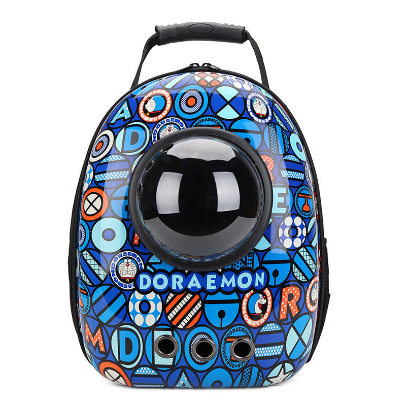 KFX-9245245 Space Capsule Pet Carrier Bag - Durable PC and Oxford Fabric with Ample Room for Comfort