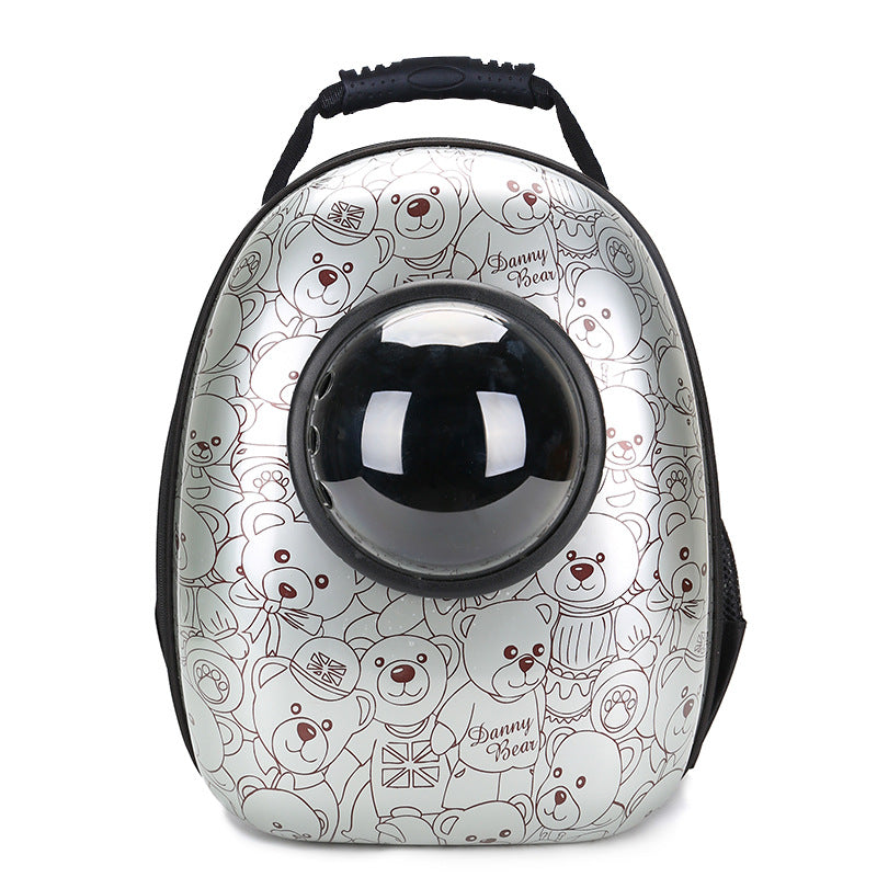 KFX-9245245 Space Capsule Pet Carrier Bag - Durable PC and Oxford Fabric with Ample Room for Comfort
