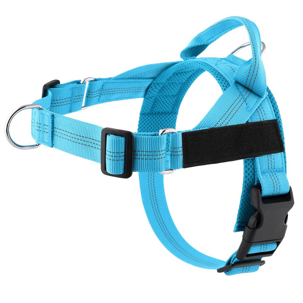 KFX-9245373 Lightweight Dog Breast Strap with Hand-Holding Rope - Multiple Colors Available