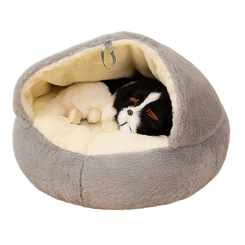 KFX-9245629 All-Season Universal Pet House, Cozy Cat and Dog Bed, Semi-Closed Design for Warmth and Comfort
