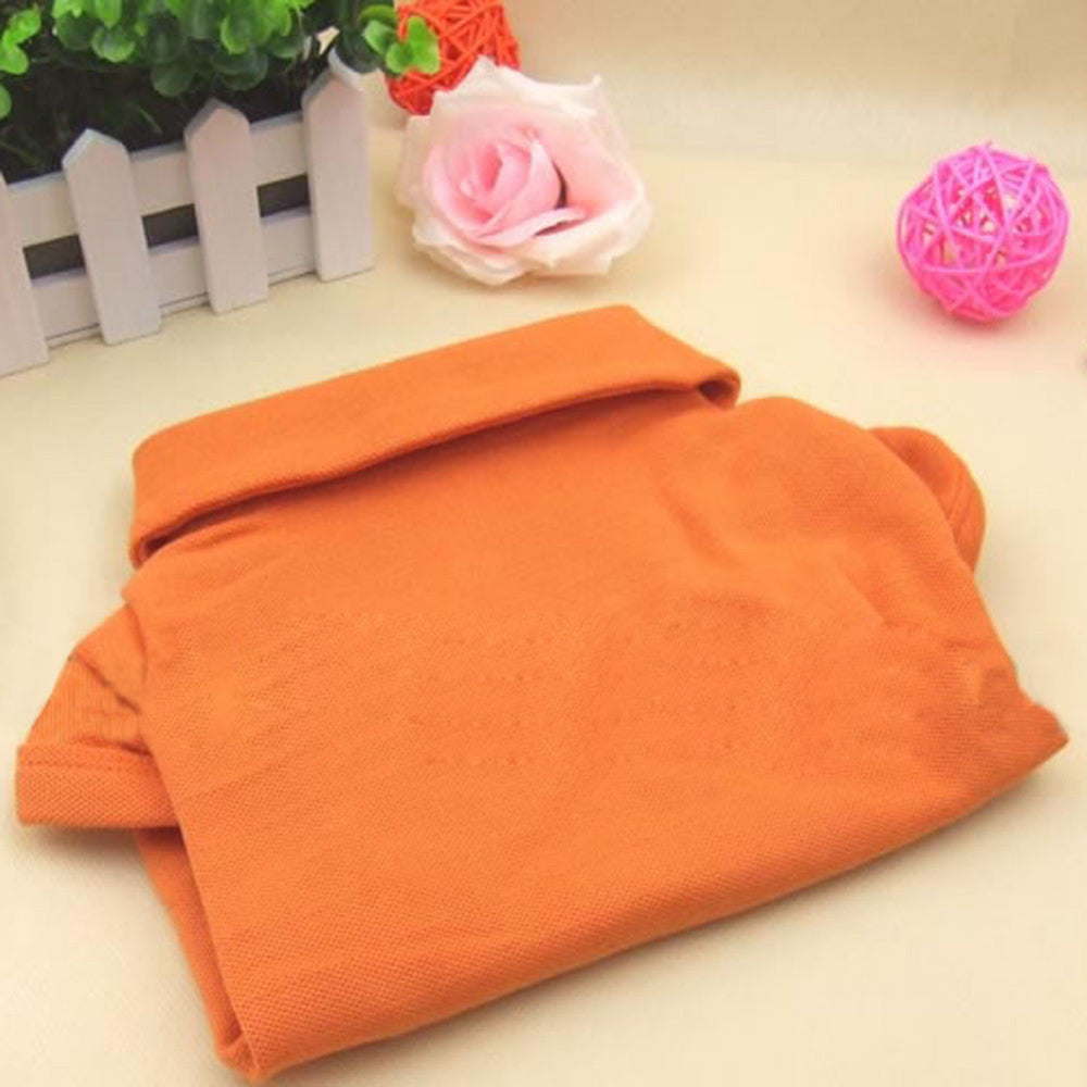 KFX-9245757 Solid Color Dog Polo Shirt with Lapel - Cozy Cotton T-Shirt for Pets