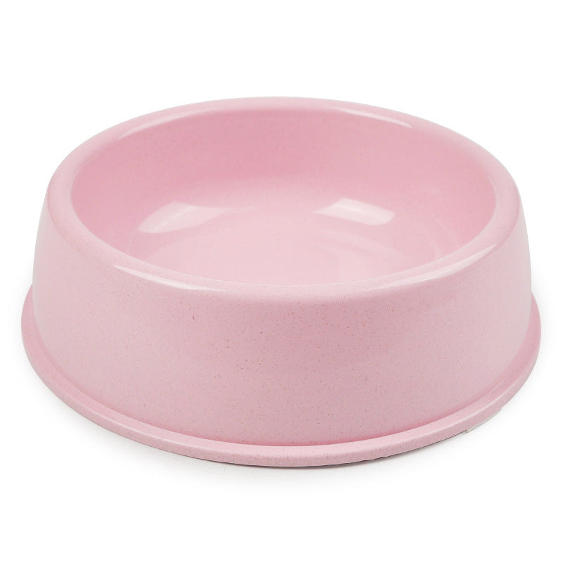 KFX-9247549 Nordic Style Simple Round Plastic Dog Bowl in Pink, Blue, and Green
