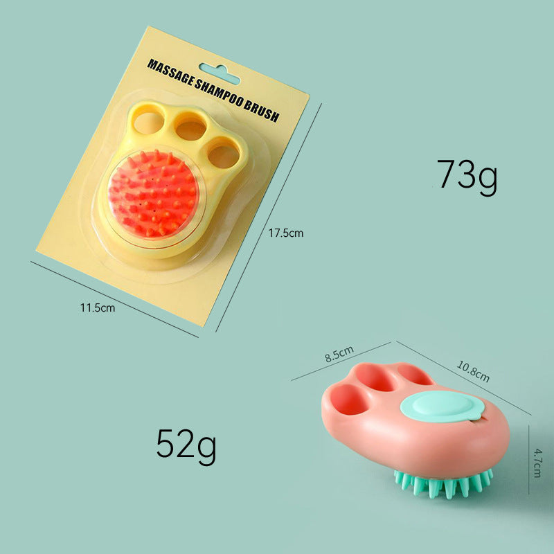 KFX-9248829 Pet Massage Comb and Bath Brush for Dogs and Cats - Gentle Cleaning Tool for a Refreshing Grooming Experience