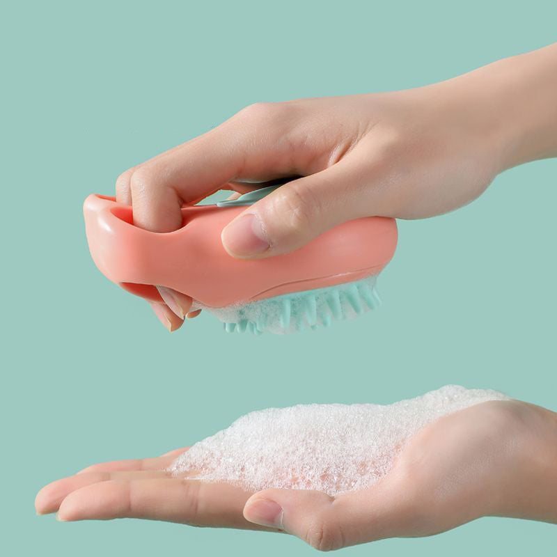 KFX-9248829 Pet Massage Comb and Bath Brush for Dogs and Cats - Gentle Cleaning Tool for a Refreshing Grooming Experience