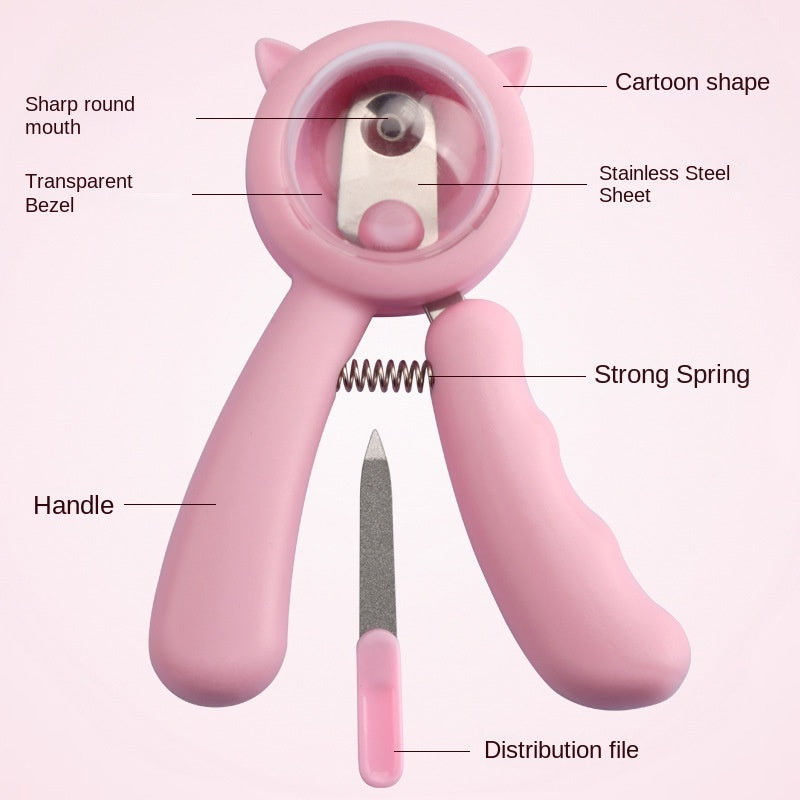 KFX-9254589 Professional Stainless Steel Pet Nail Clipper and Grooming Scissors for Cats and Dogs