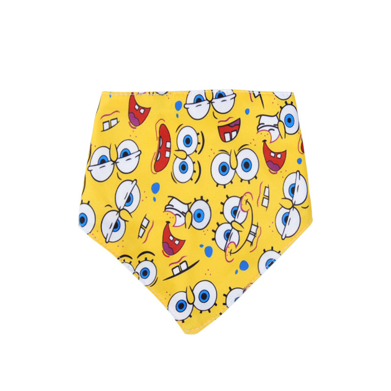KFX-9254717 Adjustable Triangle Scarf Bib for Small Dogs - Soft and Comfortable Fabric
