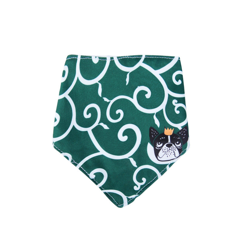 KFX-9254717 Adjustable Triangle Scarf Bib for Small Dogs - Soft and Comfortable Fabric