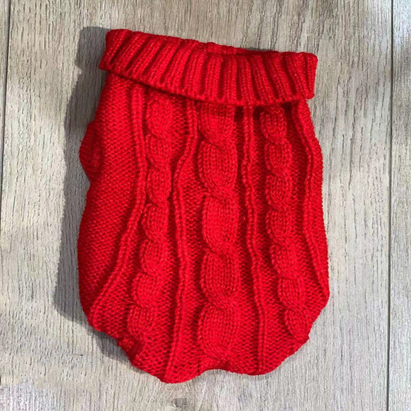 KFX-9255101 Cozy Wool Sweater for Small Dogs - 14 Color Options Available, Autumn & Winter Collection