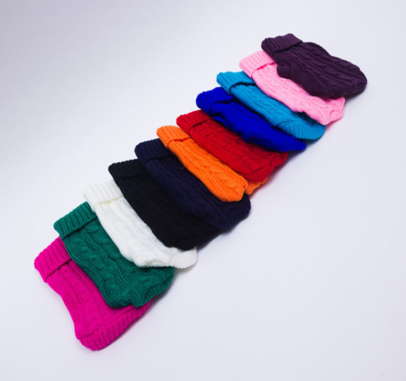 KFX-9255101 Cozy Wool Sweater for Small Dogs - 14 Color Options Available, Autumn & Winter Collection