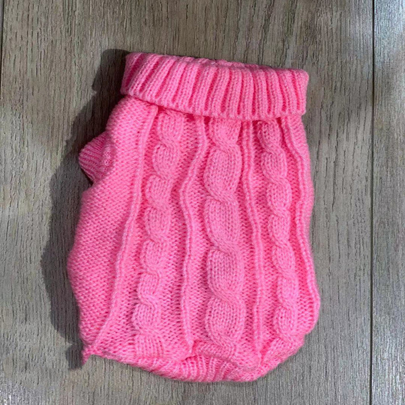 KFX-9255101 Cozy Wool Sweater for Small Dogs - 14 Color Options Available, Autumn & Winter Collection