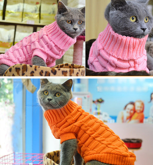 KFX-9255101 Cozy Wool Sweater for Small Dogs - 14 Color Options Available, Autumn & Winter Collection