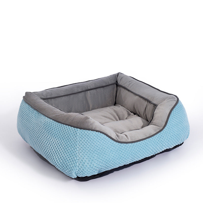 KFX-9257149 Plush Faux Fur Dog Crate Bed for Medium Dogs - Soft, Washable Mat with Non-Slip Bottom