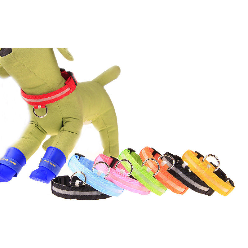 KFX-9259069 Rechargeable LED Luminous Dog Collar in Various Colors and Sizes