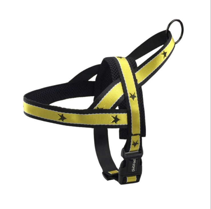 KFX-9262653 Adjustable Chest Band with Traction Rope for Medium and Large Dogs - Nylon in Multiple Colors