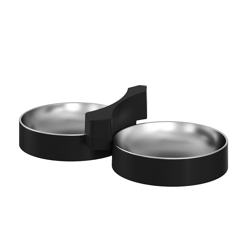 KFX-9262909 Automatic Pet Feeder with Double Bowls for Cats and Dogs - Available in White, Black, and Brown