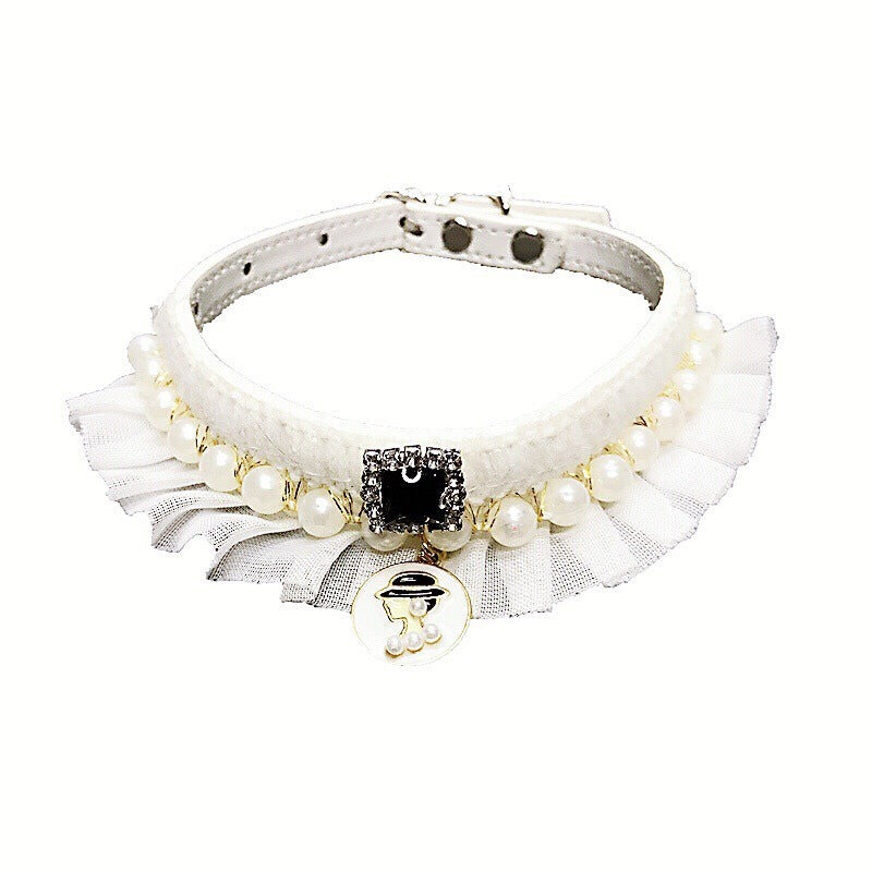 KFX-9264829 Fragrance Pearl Collar for Small Pets - XS to L Sizes Available