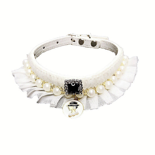KFX-9264829 Fragrance Pearl Collar for Small Pets - XS to L Sizes Available