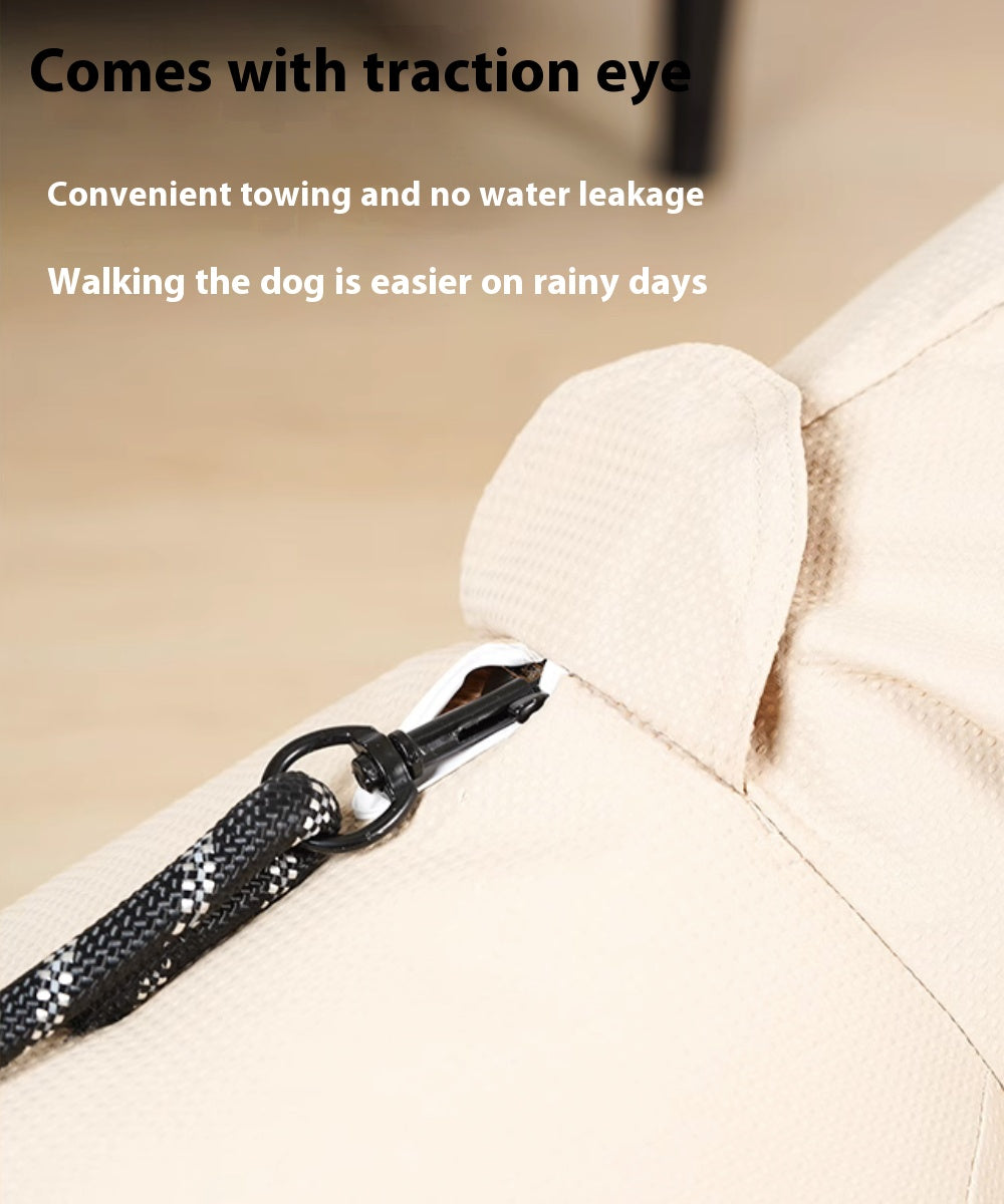 KFX-9267389 Waterproof Four-Leg Raincoat for Dogs in Light Green, Pink, and Khaki