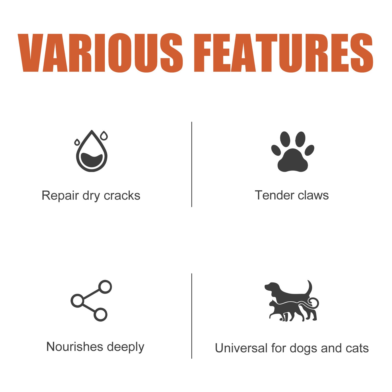 KFX-9268669 Nourishing Claw Care Cream for Cats and Dogs - 50ml Protective Foot Pad Treatment