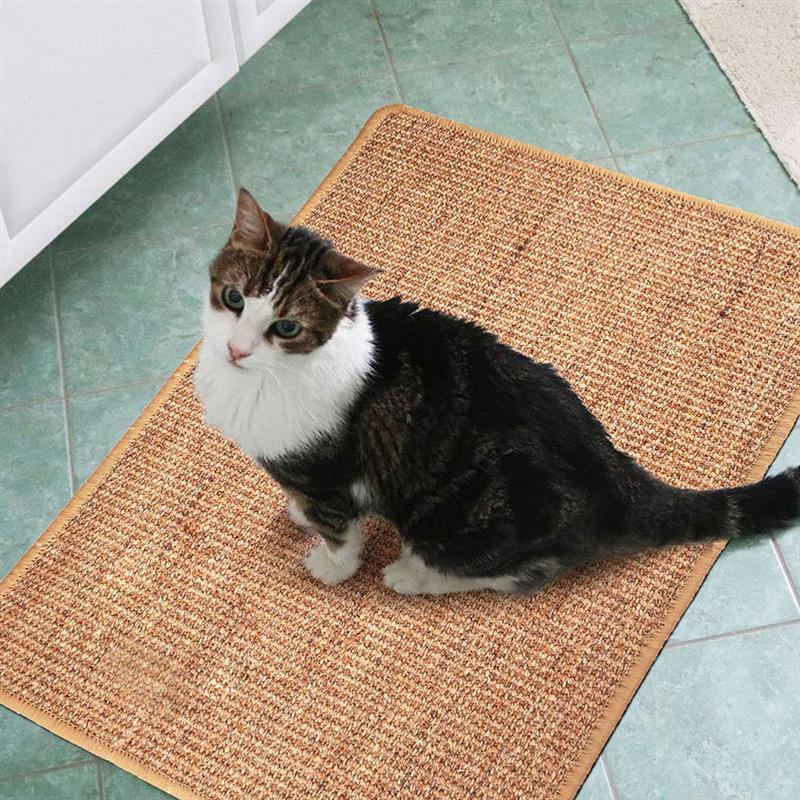 KFX-9268797 Natural Sisal Anti-Scratch Cat Scratching Mat with Skid-Proof Design - Multiple Sizes Available