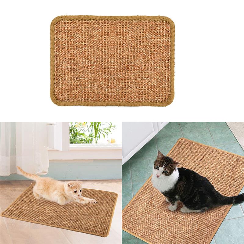 KFX-9268797 Natural Sisal Anti-Scratch Cat Scratching Mat with Skid-Proof Design - Multiple Sizes Available