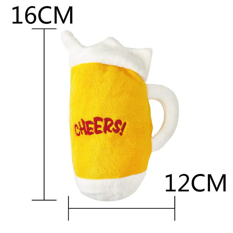 KFX-9269437 Pet Voice Interactive Food-Themed Dog Toy Collection: Hamburger, Pizza, Donut & More
