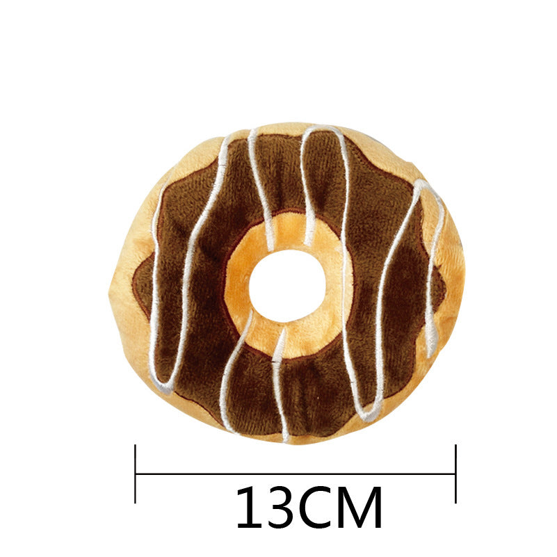 KFX-9269437 Pet Voice Interactive Food-Themed Dog Toy Collection: Hamburger, Pizza, Donut & More
