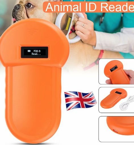 KFX-9270077 134.2kHz Animal ID Chip Reader with 12cm Reading Distance, USB Powered Scanner