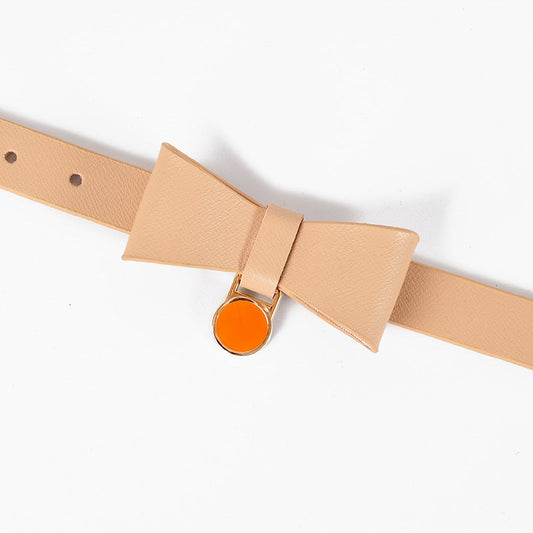 KFX-9270589 Stylish Leather Cat Collar in Various Colors - Adjustable and Comfortable Fit
