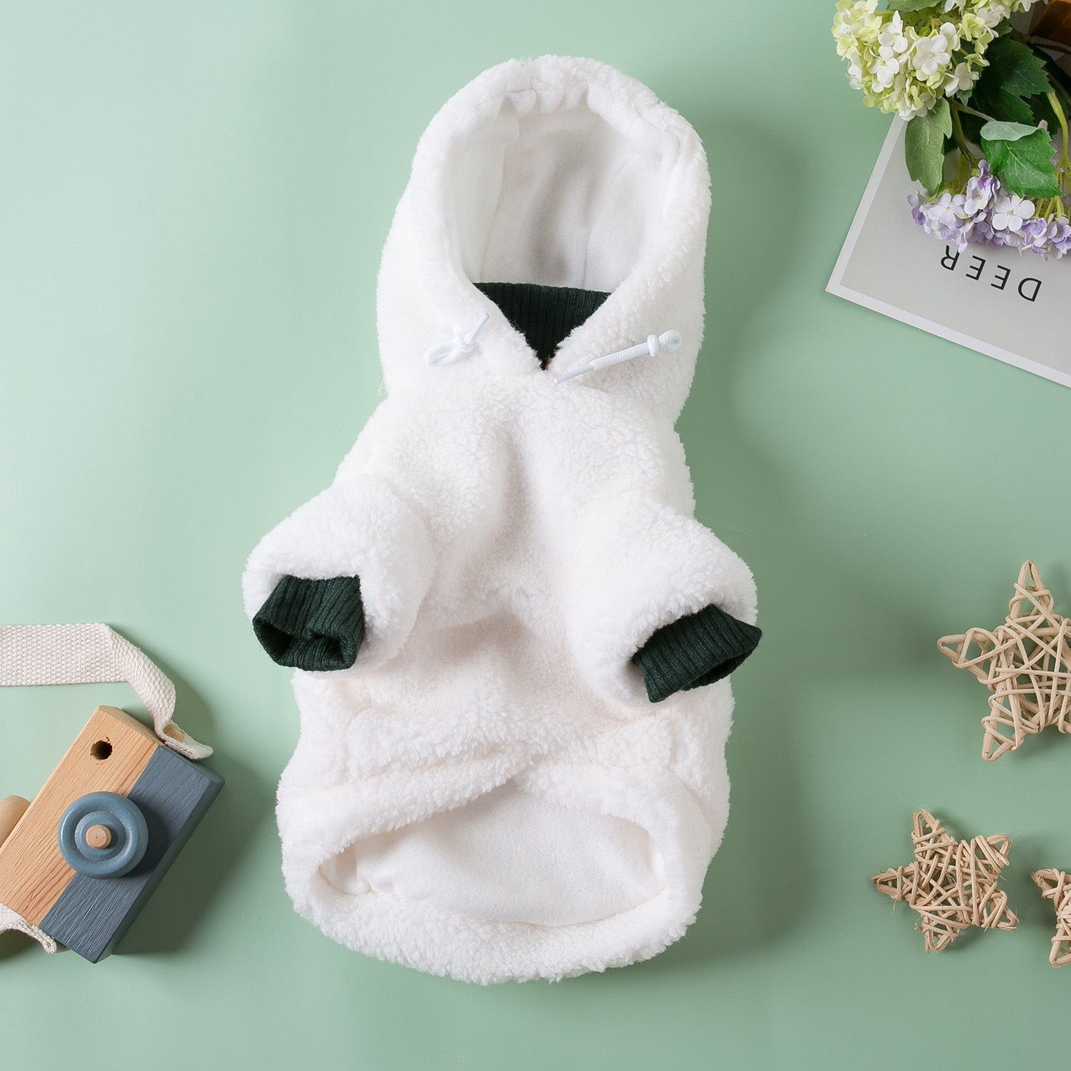 KFX-9273661 Cozy Double Layer Plush Two-Piece Pet Clothes for Autumn and Winter