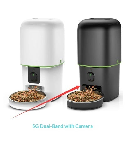 KFX-9274557 Intelligent Automatic Pet Feeder with Remote Video Control, 2L & 4L Options for Dogs and Cats