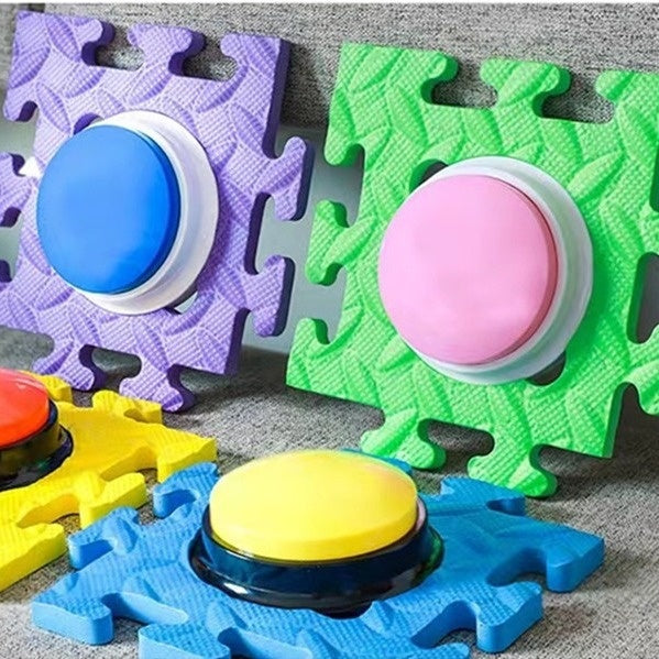KFX-9275965 Non-Slip Pet Play Mat - Durable EVA Square Chew Toy in Multiple Colors