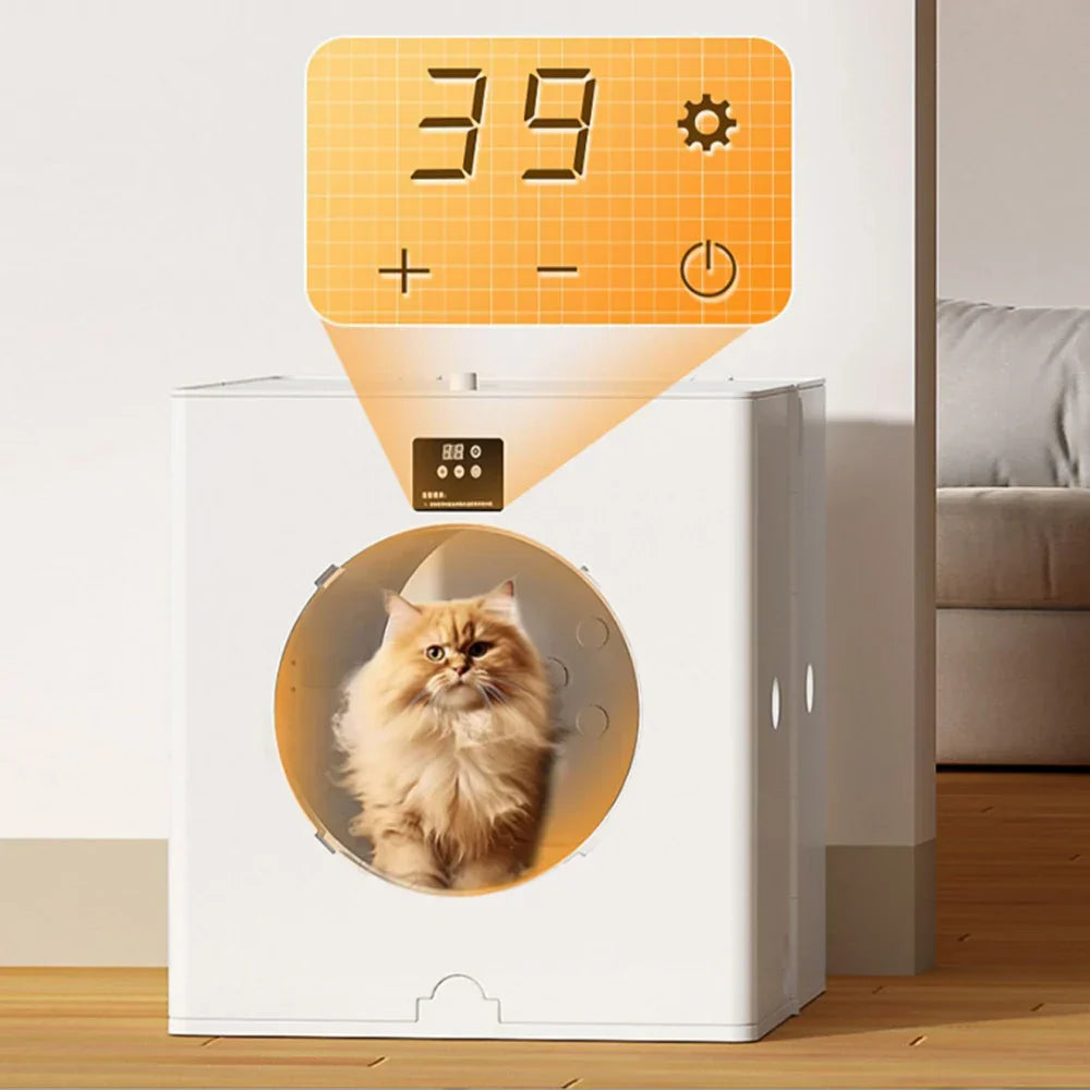 KFX-927763 Foldable 360 Airflow Pet Dryer Box for Cats and Dogs, Eco-Friendly Grooming Solution