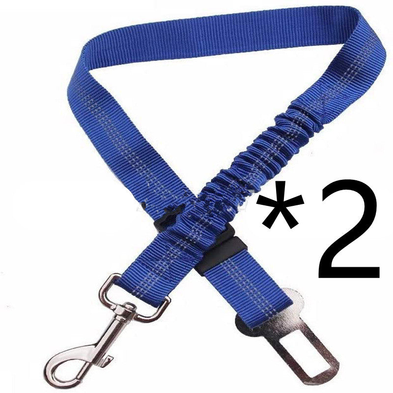 KFX-9278141 Adjustable Dog Car Seat Belt Towing Rope - Nylon Safety Harness for Pets, 50CM-84CM, Multiple Colors Available