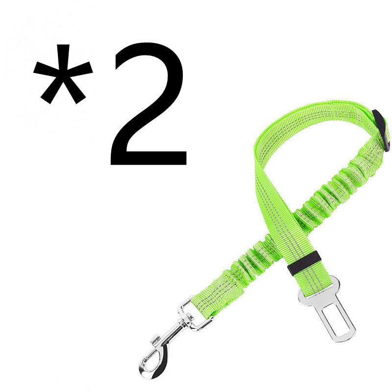 KFX-9278141 Adjustable Dog Car Seat Belt Towing Rope - Nylon Safety Harness for Pets, 50CM-84CM, Multiple Colors Available