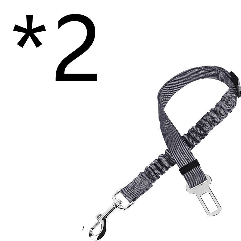 KFX-9278141 Adjustable Dog Car Seat Belt Towing Rope - Nylon Safety Harness for Pets, 50CM-84CM, Multiple Colors Available
