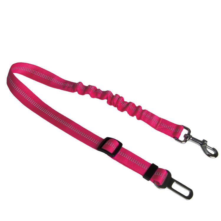 KFX-9278141 Adjustable Dog Car Seat Belt Towing Rope - Nylon Safety Harness for Pets, 50CM-84CM, Multiple Colors Available
