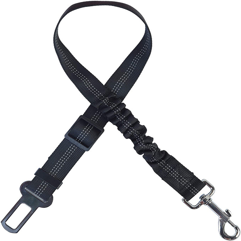 KFX-9278141 Adjustable Dog Car Seat Belt Towing Rope - Nylon Safety Harness for Pets, 50CM-84CM, Multiple Colors Available