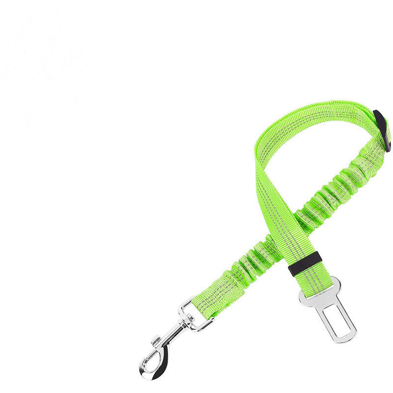 KFX-9278141 Adjustable Dog Car Seat Belt Towing Rope - Nylon Safety Harness for Pets, 50CM-84CM, Multiple Colors Available