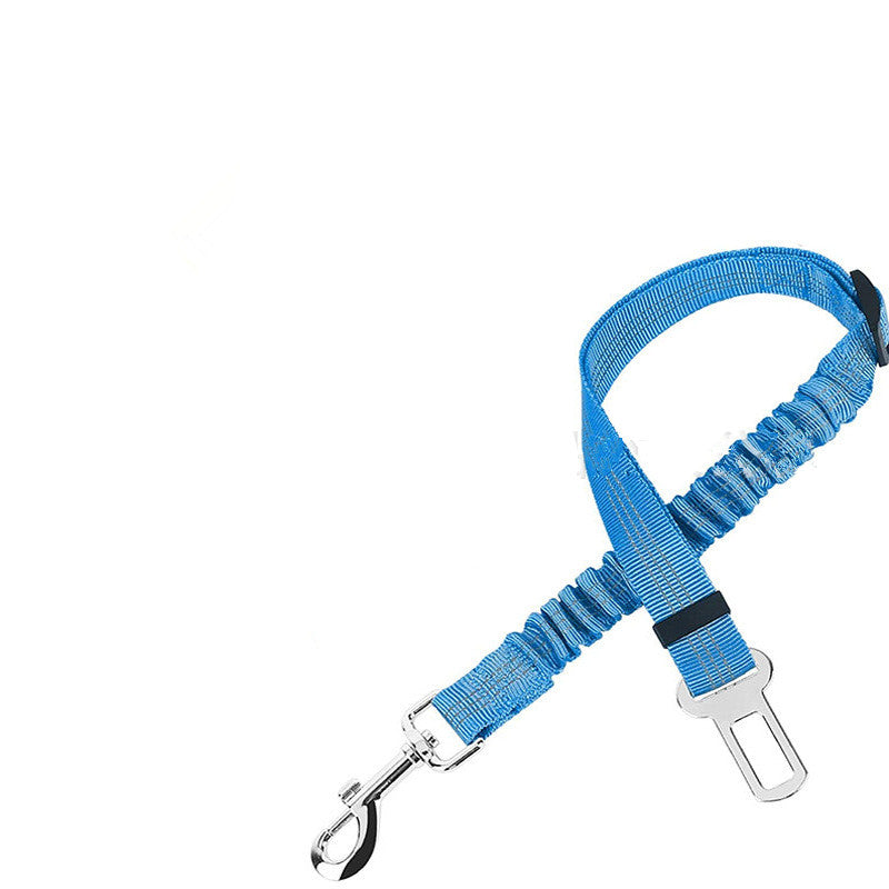 KFX-9278141 Adjustable Dog Car Seat Belt Towing Rope - Nylon Safety Harness for Pets, 50CM-84CM, Multiple Colors Available